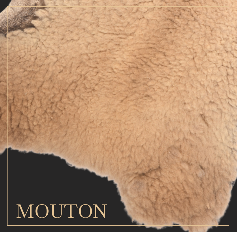 Peau de Mouton Brun Velouté